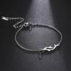 Plane Charm Bracelet Stainless Steel Aircraft Airplane Adjustable Chain Bracelets On Hand Pulsera Jewelry Gift for Women