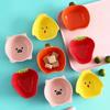 Child Ceramic Dishes Tableware, Fruit Vegetable Animal Model Cartoon Dessert Plate, Salad Bowl, Breakfast Disc, Kids Saucer