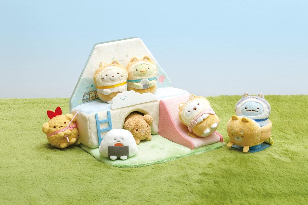 MF43301 Sumikkogurashi Collection Puppy and Dog Play Scene Plush Toy