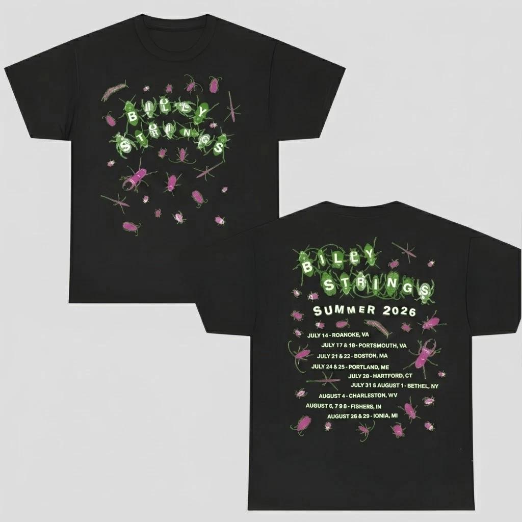 Billy String$ Summer 2026 Tour Bugs With Dates T-Shirt Unisex All Sizes CB1641