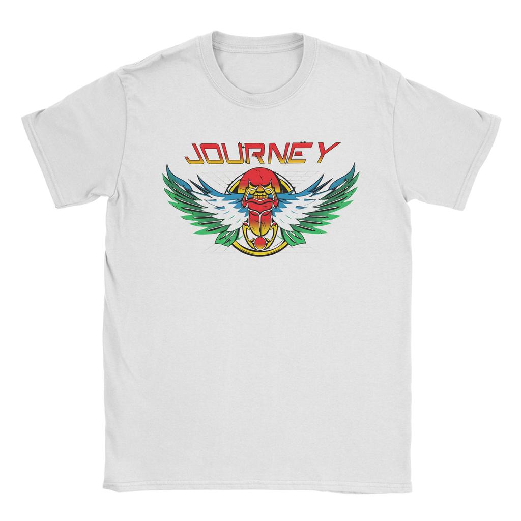 Journey Final Frontier Tour 2026 TShirt Summer Men 100 Cotton Crewneck Oversized Tees ShortSleeve Y2K Retro Tshirt