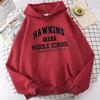 Alphabet School 1983 Printed Hoodie Autumn/Winter Sweatshirt Hip-Hop Casual Trendy Print