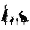 Easter Bunny Carrot Garden Stakes Decorative Stakes Art Ornament Crafts Accessory for Festival Wedding Birthday Party