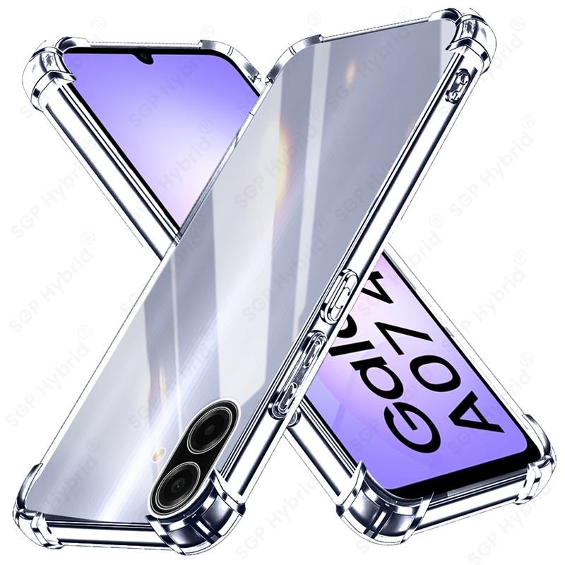 

Для Samsung Galaxy A07 4G Чехол Прозрачный Кристальный Мягкий Силиконовый Противоударный Бронированный Чехол На SamsungA07 Samung Sumsung A07 A 07 07A 2025 TPU&For Samsung A07 4G прозрачный