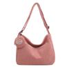 Fashionable Korean Style Corduroy Large Capacity Tote Bag With Adjustable Shoulder Strap