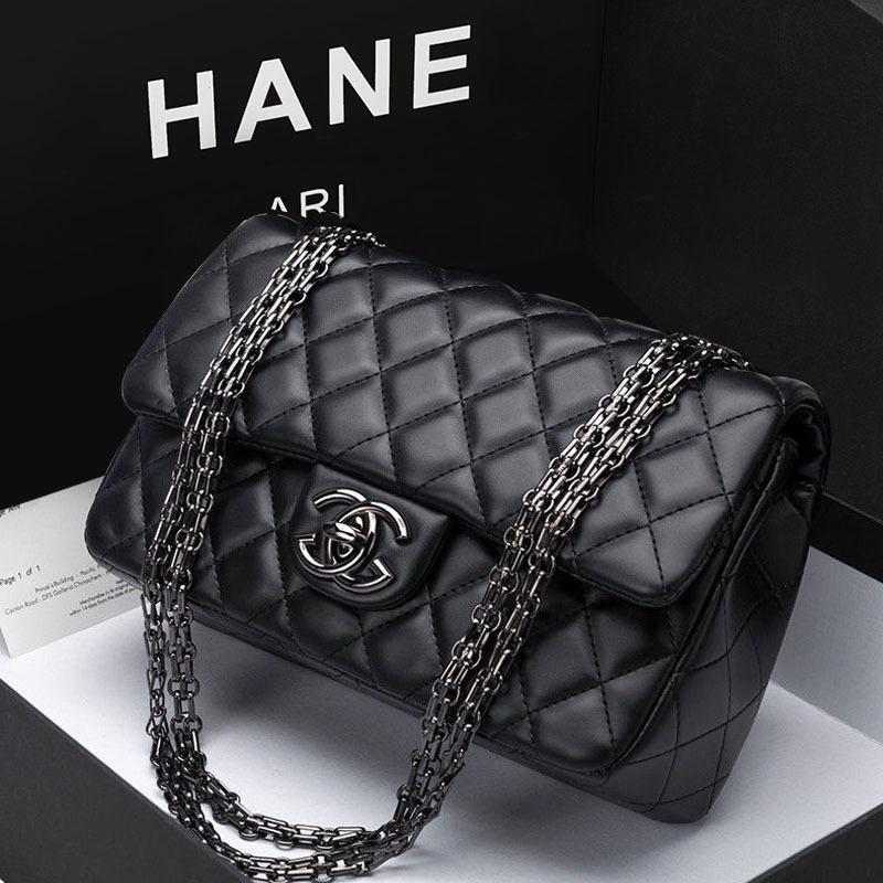 Leather Rhombus Women's Bag New Shoulder Armpit Bag Fashion Chain Bag Messenger Bag Bag