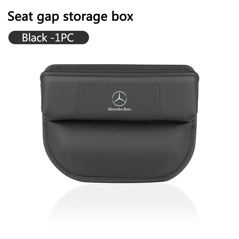 Skórzane Pudełko do Przechowywania w Szczelinie Bocznej Fotela Samochodowego Dla Mercedes Benz Klasy A C E S G GLC CLE CLA GLB GLS W177 W205 W213 W222 X167 Akcesoria