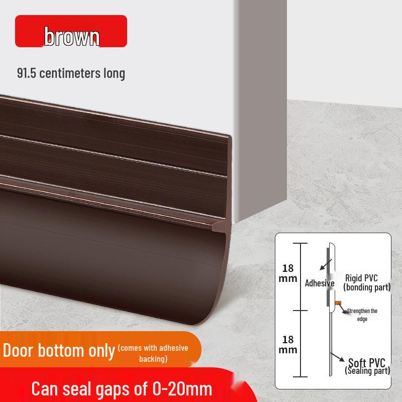 Self-Adhesive Soundproof Door Seal Strip for Windproof and Anti-Theft Protection