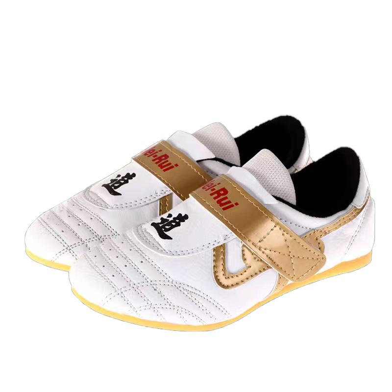 Kid Size 26-45 Taekwondo Shoes Martial Arts Adult Men Women Breathable Sneakers Soft Tai Chi Karate Shoes White Sneakes