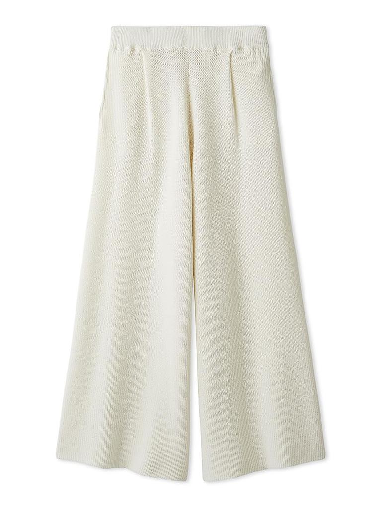 Emi Ribbed Easy Tuck 13WNP254072OWHT1 Pants,