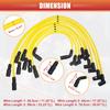 ACROPIX 8mm Spark Plug Coil Wire Ignition Harness Cable for GM-C K2500, C2500, C3500 5.7L, 5.0L V8 (Part Number: 88862381) - Set of 9