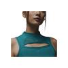 Nike Solid Color Sleeveless Turtleneck Top Women tops Navy-Blue DZ3235-318