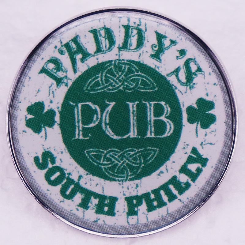 Paddy s Pub Badge Brooch - Always Sunny in Philadelphia Merchandise