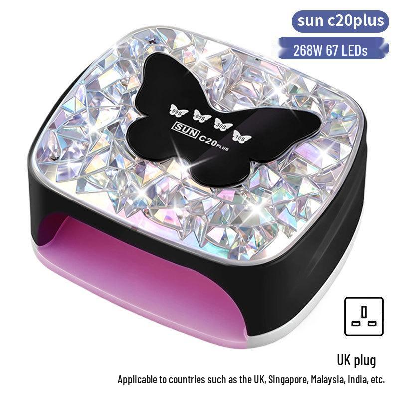 256W High Power UV/LED Dual Light Nail Curing Lamp
