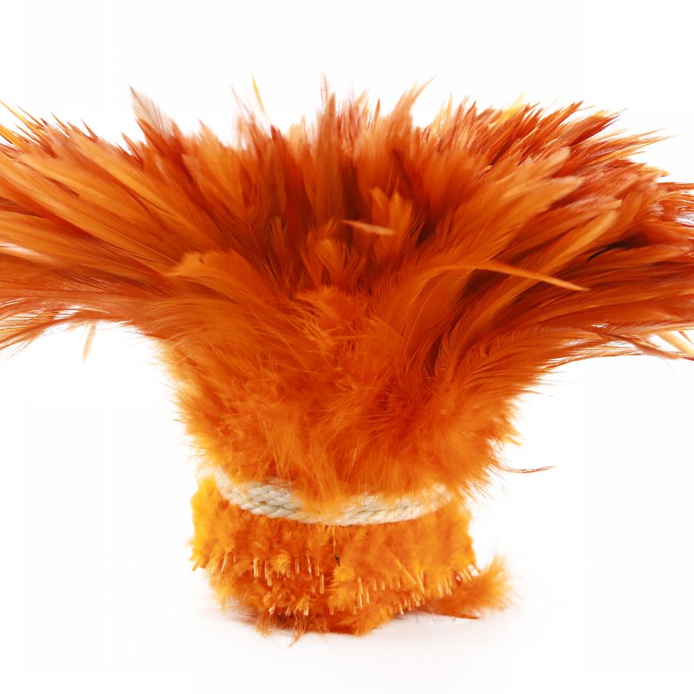 13 Color Natural Chicken 5-6 Inch Strip Strung Rooster Feathers for Craft Supply