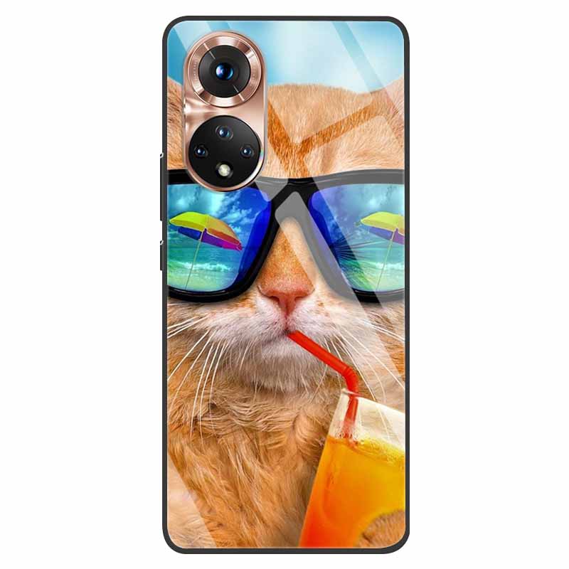 Luxury Case for Huawei Honor 50 Cover Tempered Glass Cover for Huawei Honor 50 Phone Case Honor50 6.57" Coque Bag Fashion Bumper