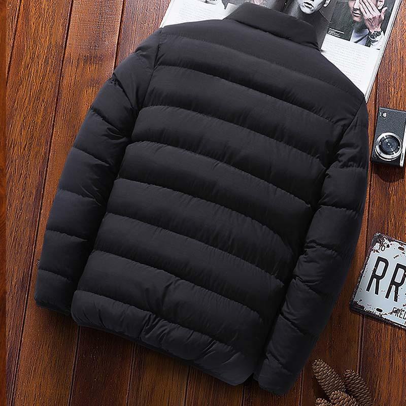 Pánský podzimní/zimní kardigan se stojáčkem, outdoorová sportovní ležérní bunda, mládežnická nadměrná velikost, minimalistická hřejivá bunda