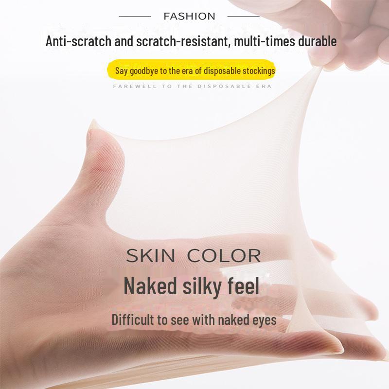 Ultra-Thin Transparent Women's Stockings with Cat Claw Design - Spring & Summer Anti-Hook, Arbitrary Cut Pantyhose