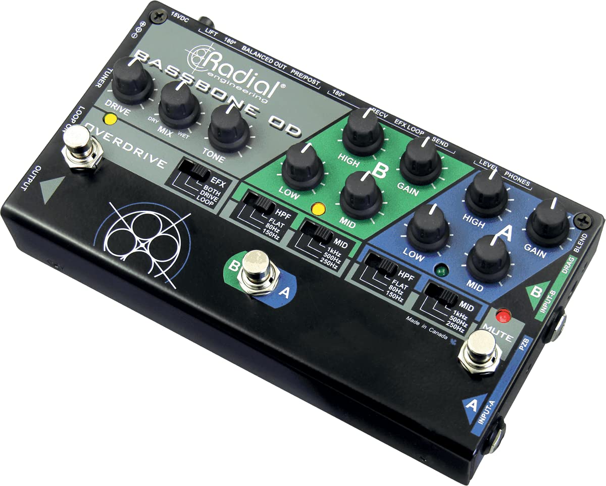 

Tonebone Bassbone OD Перемикач гітарних ефектів Чорний -