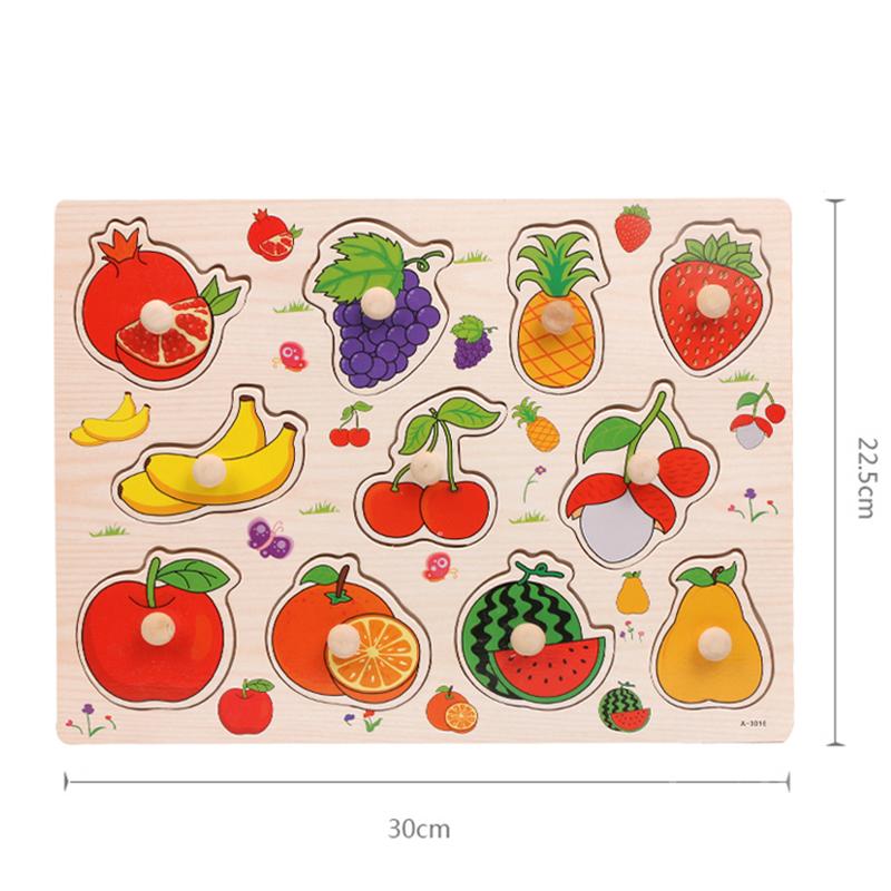 Juguetes rompecabezas para bebés para niños, animales, camión de frutas, juegos a juego con tarjetas gráficas, juguetes Montessori para niños de 1, 2 y 3 años
