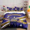 Custom Name and Number Quilt Cover American City Football Bedding Set 3 Pieces Settings Bed Pillowcase Bed Cover Bedroom Bed Set