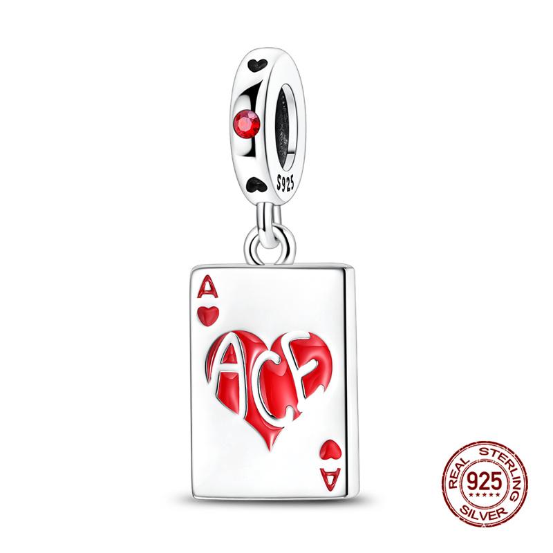 New In Original Charms Copper Cute Panda Holding Heart-Shaped Charms Beads Fit 3Mm Original Bracelet Women Diy Jewelry Gifts