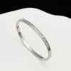 1 STKS Titanium Staal Roestvrij Staal Ingelegd Zirkonia Verguld Armband Klassieke en Eenvoudige Stijl Armbanden voor Vrouwen Dagelijkse Sieraden