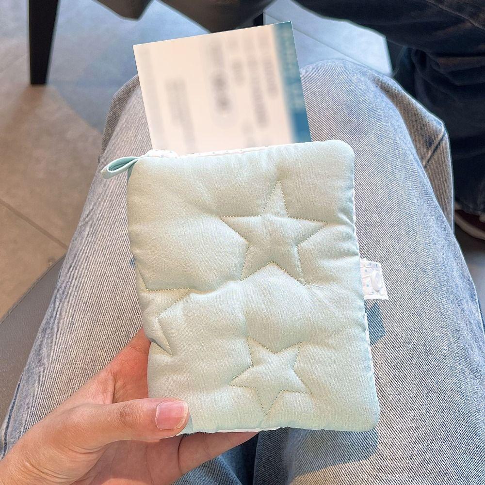 Star Fabric Passport Holder Travel Essential Organizer Korean Style Bank Card Holder Portable Travel Ticket Holder Travel