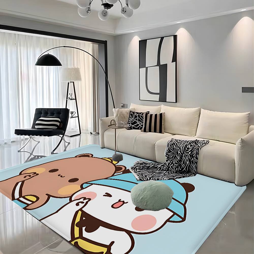 Bubu And Dudu Cute Cartoon Floor Mat INS Style Soft Bedroom Floor House Laundry Room Mat Anti-skid Household Carpets