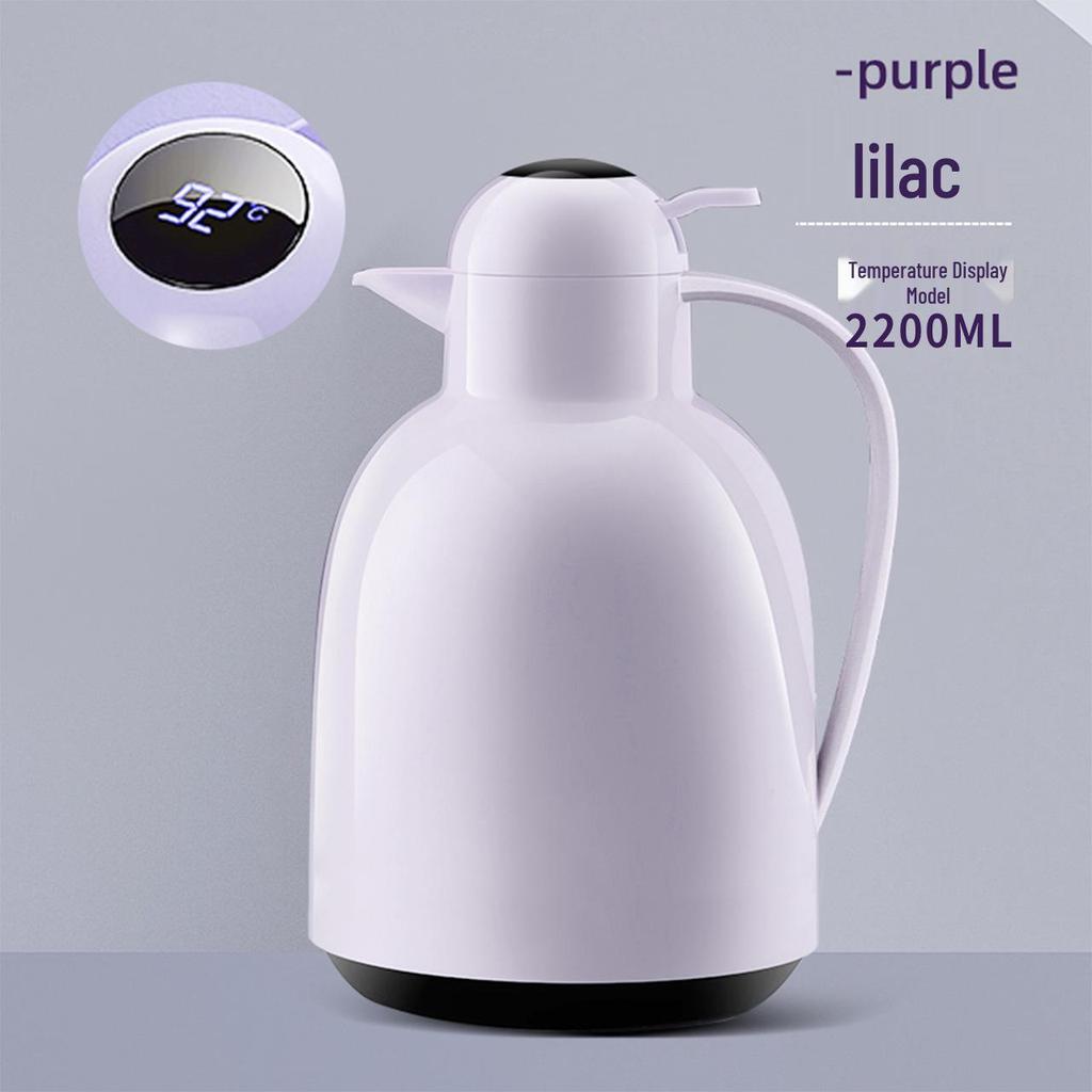 Smart Portable Thermos Flask with Large Capacity, Glass Liner, Ideal for Home or Office Hot Water Needs
