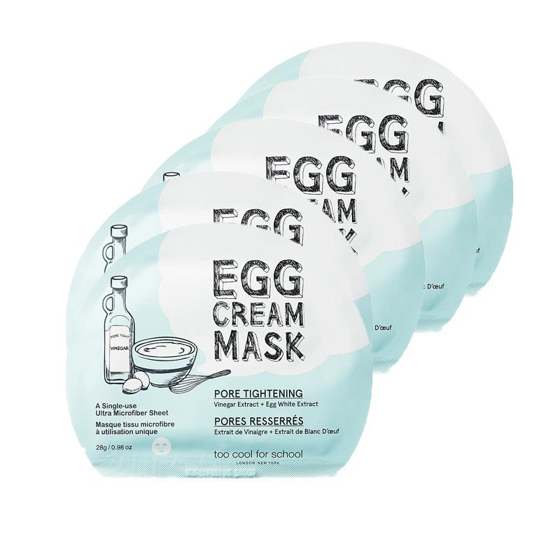 

Крем-маска для сужения пор Too Cool For School Egg Cream Mask 28g x 5 листов