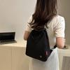 Small Pack Solid Color Shoulder Bag Korean Style Retro Backpack Sweet Sport Nylon Backpack  Lady