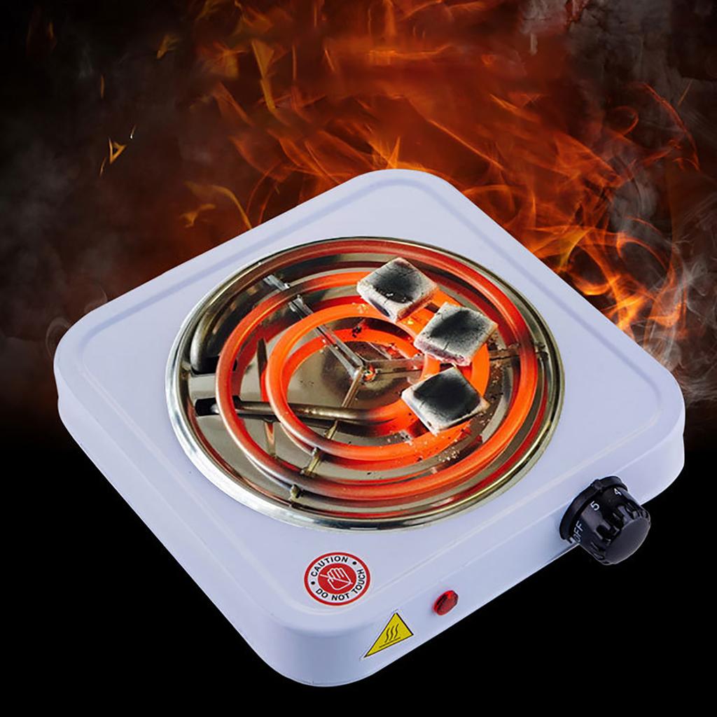 Electric Single 1000W Coil Cooktop White Overheat Versatile Portable Electric Stove for Kitchen