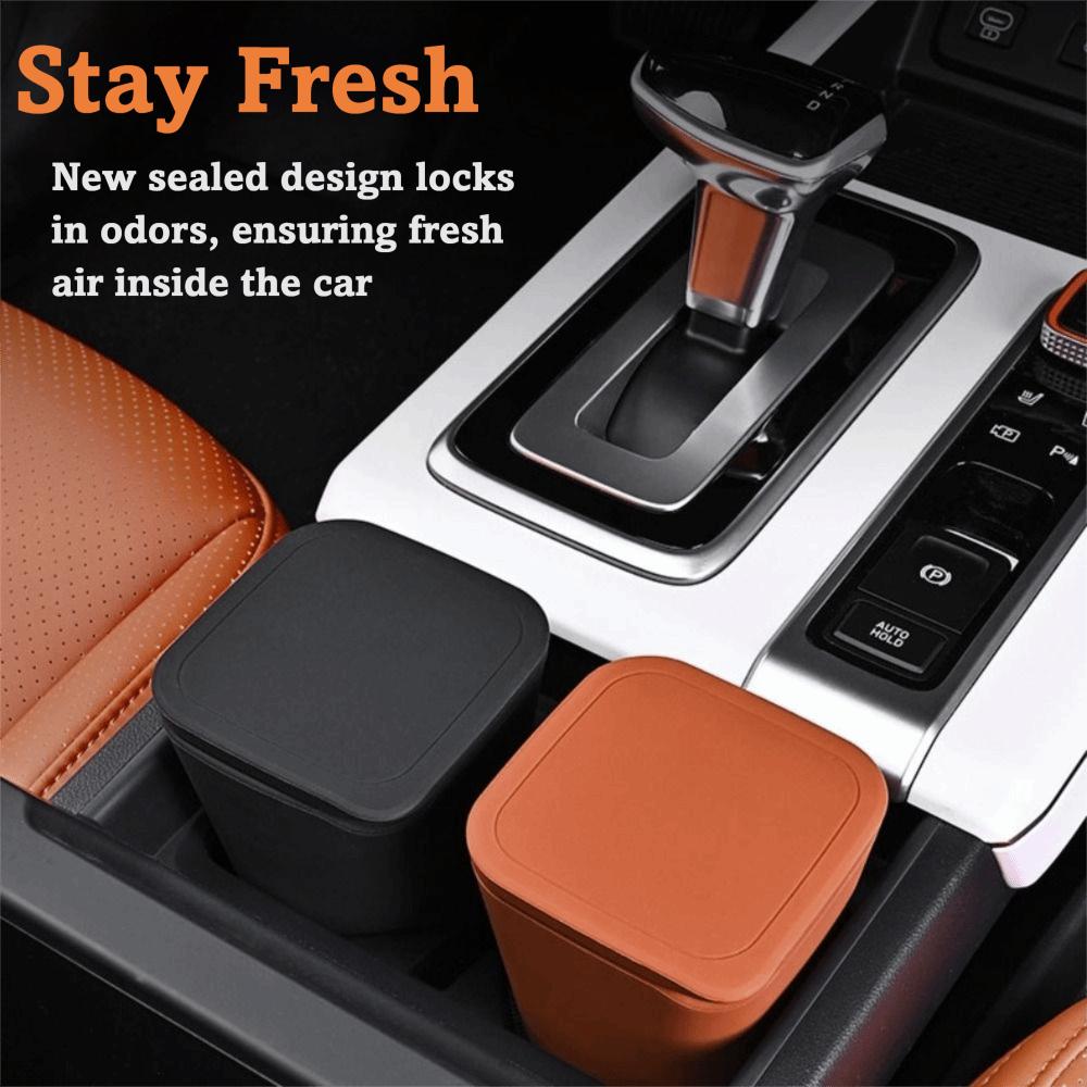 Sealed Design Car Trash Can Odor-Proof Garbage Cup Universal Car Trash Bin  Vehicle Storage