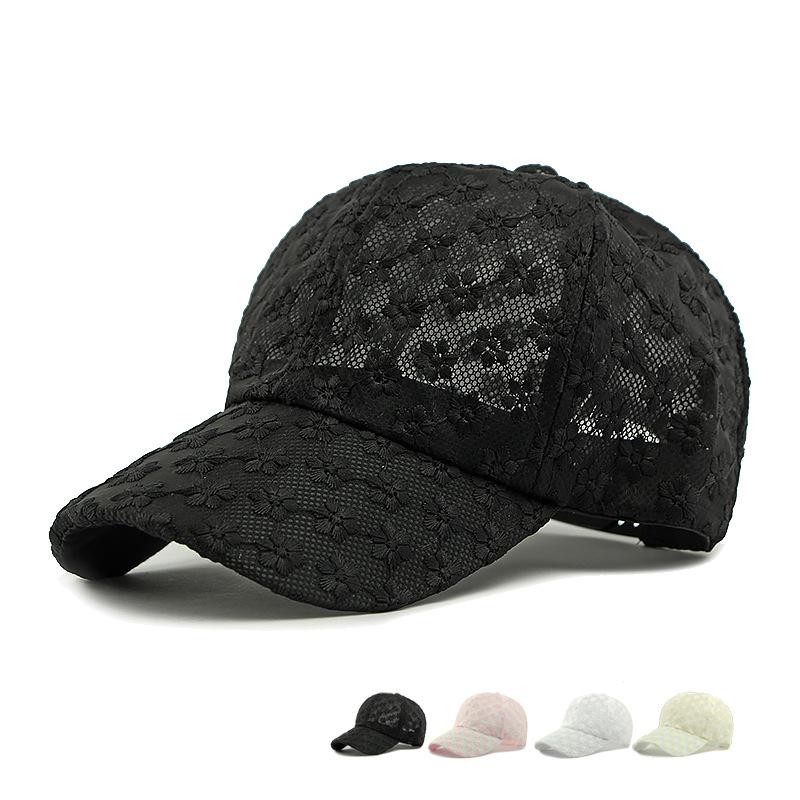 Women's Small Floral Baseball Cap Outdoor Sun Hat