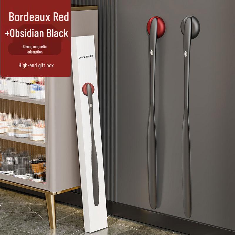 Long Handle Magnetic Shoehorn for Easy Use - Ideal for Elderly & Pregnant Individuals, No Bending Required