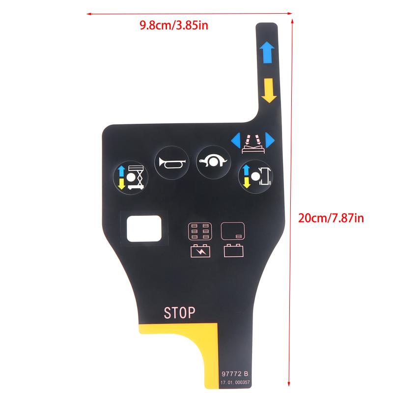 97772 97772Gt Decal For Genie Sciccor Lift Aerial Work Platform Controller Panel Four-Button Stickers Aerial Lift Parts