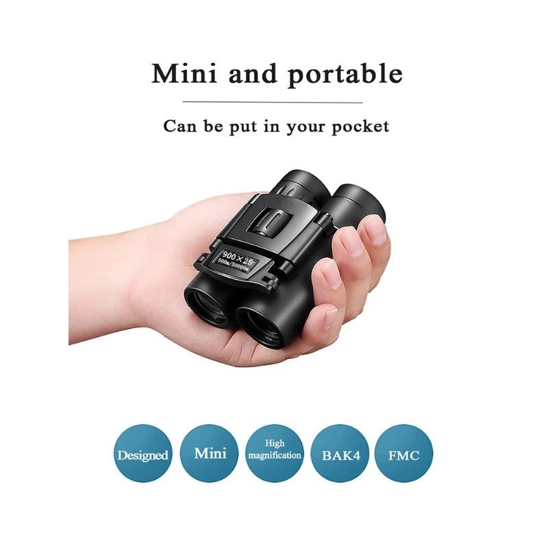 Powerful Long Range 900x25 BAK4 Telescope Low Light Jumelles for Hunting Camping Outdoor Binoculars