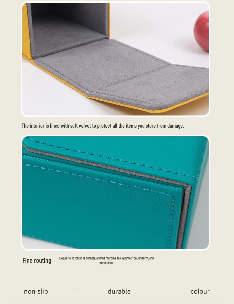 PU Leather Magnetic Card Storage Box - Red Hot Recommendation for Cards