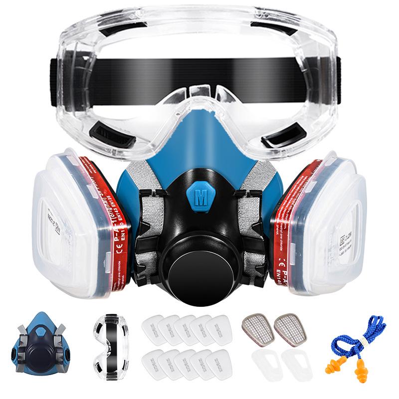 Toxic Smoke Half-Face Mask for Pesticide, Spray Paint, Chemical, Dustproof, and Firefighting Protection