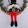 Christmas Gnome Wreath 13 Inch Artificial Vine Wreath with Soldier Gnome Front Door Welcome Sign for Indoor Outdoor Xmas Home Porch Decor