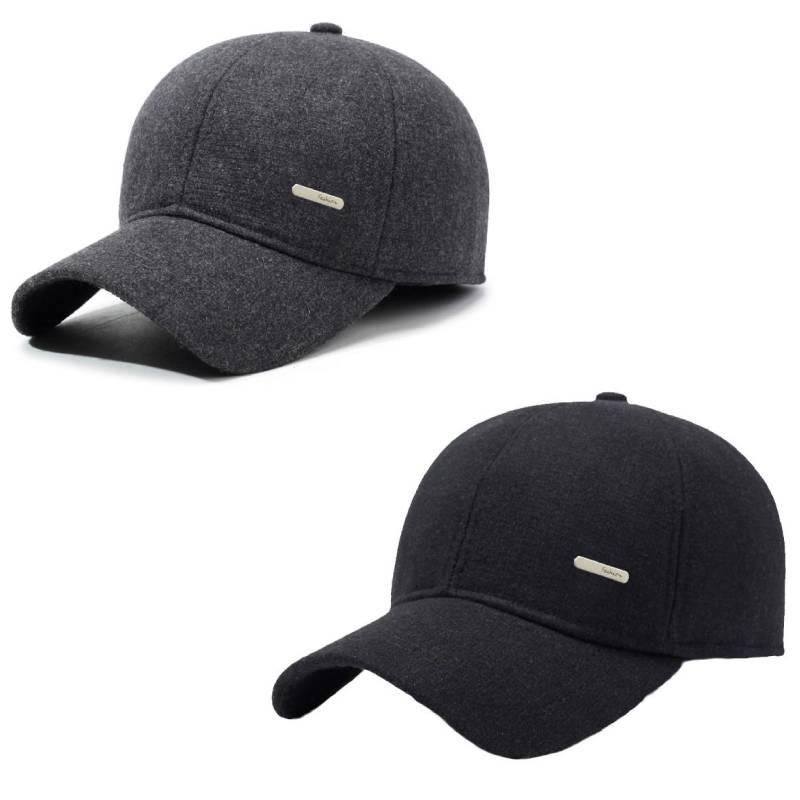 Winter Baseball Cap With Warm Ear Coverage Adjustable Cotton For Ins Fashion Lovers