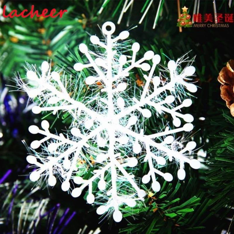 3pcs Christmas Tree Tree Attractive White Snowflake Home Decoration