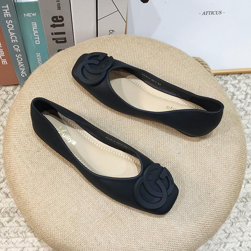 Flat Shoes Children's Spring and Autumn 2025 New Mary Jane Women's Shoes Soft Leather Soft Sole Single Shoes Doudou Shoes P216-3