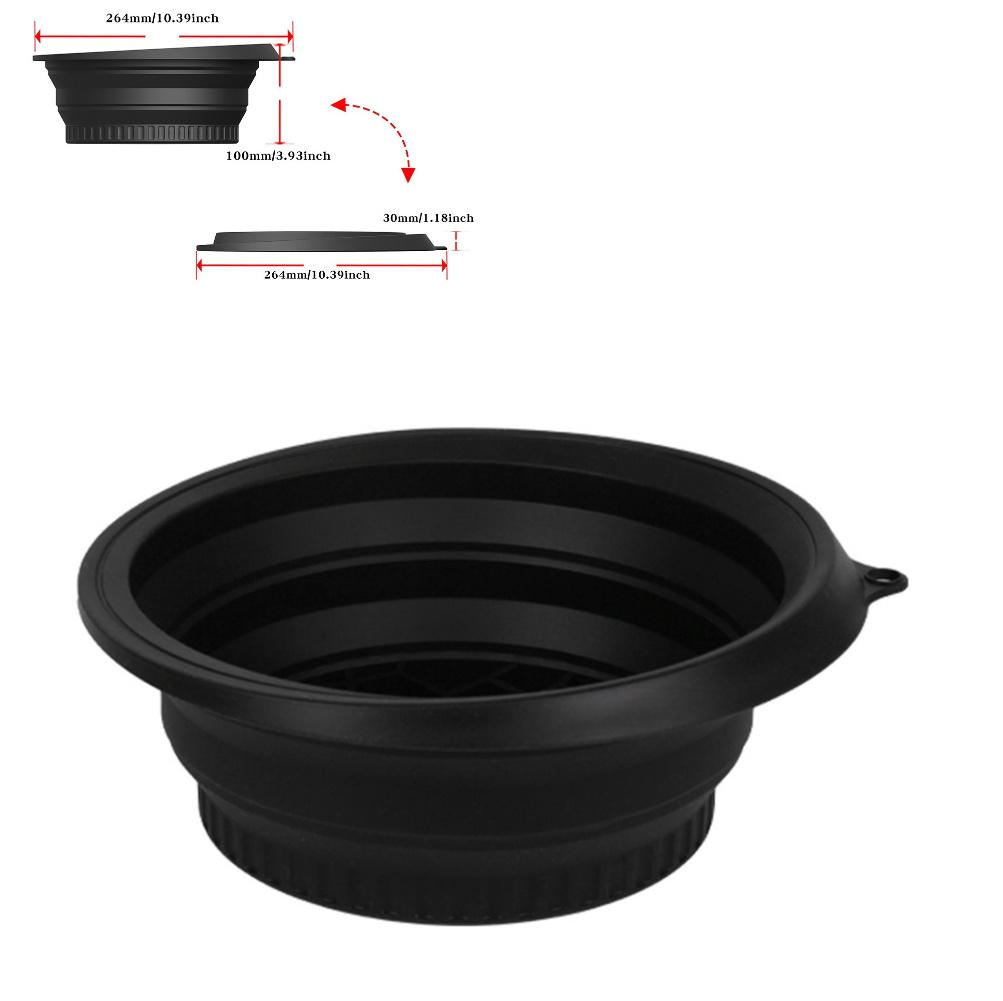 Foldable Face Ice Bath Bowl Silicone Ice Facial Folding Washbasin Camping Wash Basin Reusable Foldable Cooling Washing Basin