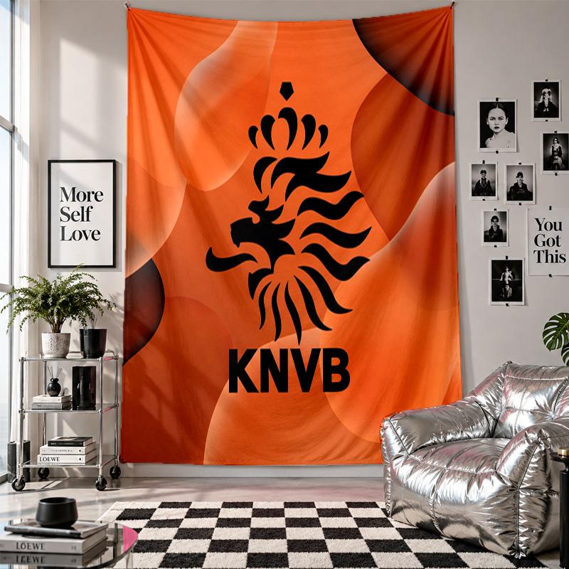 Netherlands Football Wall Tapestry Home Decor Wall Hanging Cloth for Bedroom Living Room Background