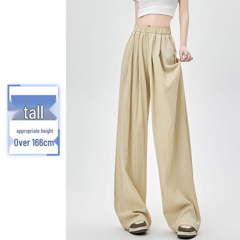 Women s High-Waisted Loose Linen Wide-Leg Summer Pants Small