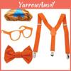 Authentic Blippi Role Play Set With Clip-on Bow Tie Glasses And Soft Cloth Hat