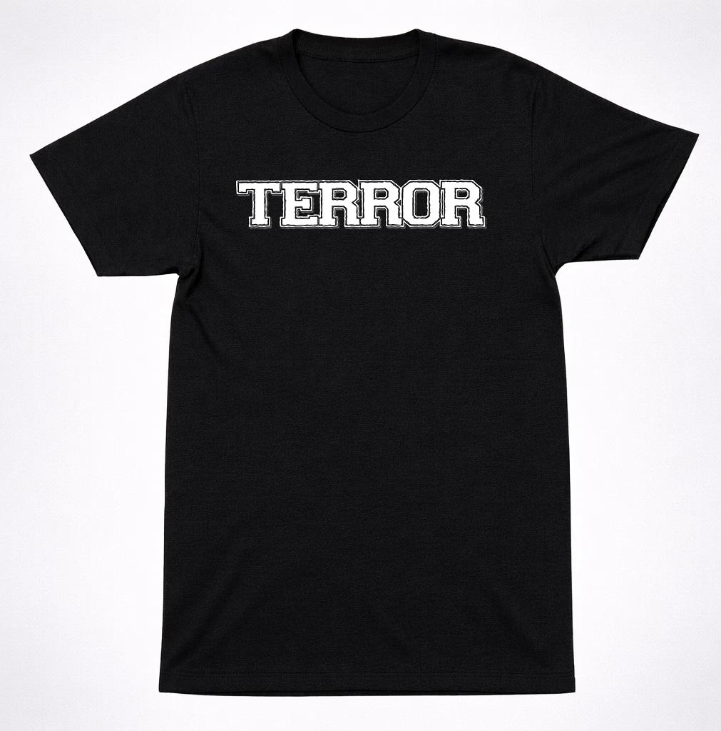 Terror Logo T-Shirt – Hardcore Punk Straight Edge Band Tee Black L