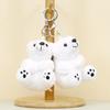 Adorable Polar Bear Plush Keychain Cute Mini Teddy Doll Couple Bag Charm Gift